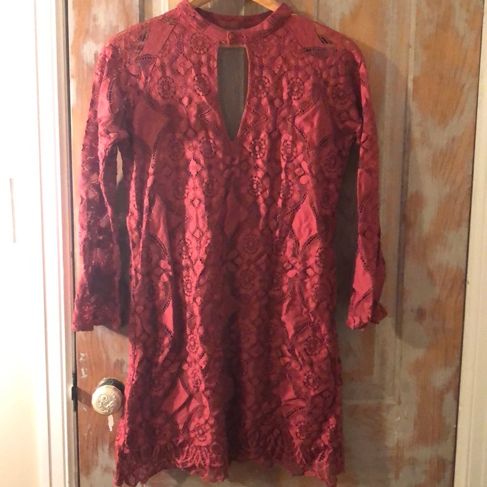 Boutique Lace Dress - Size Medium, Bell Sleeve